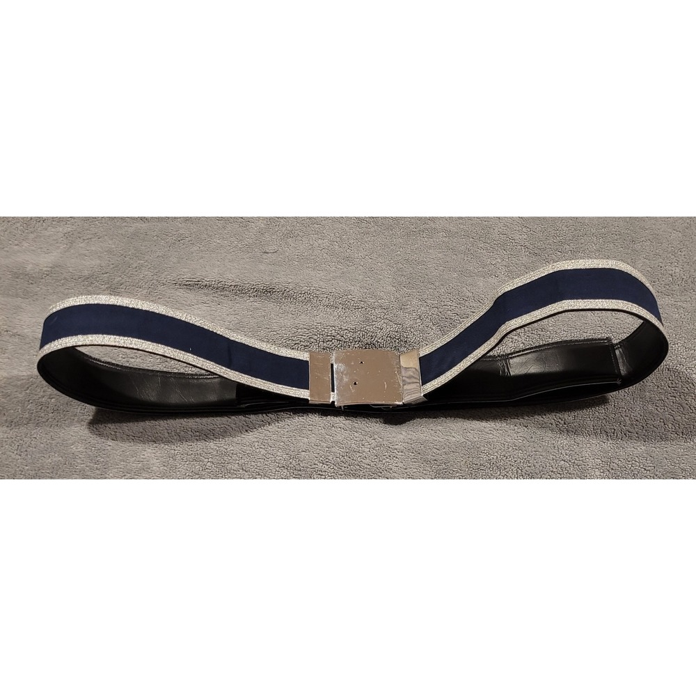 Vanguard Air Force USAF Honor Guard Ceremonial Belt & Buckle Navy Silver